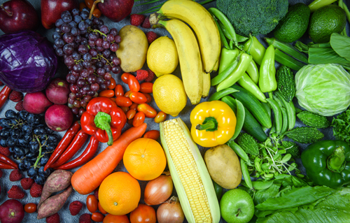 Alimentación saludable a base de vegetales.